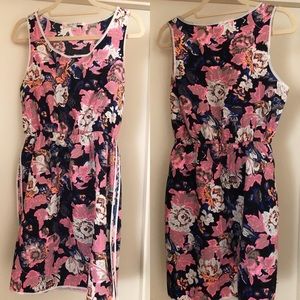 Piperlime Floral Print Tank Mini Dress